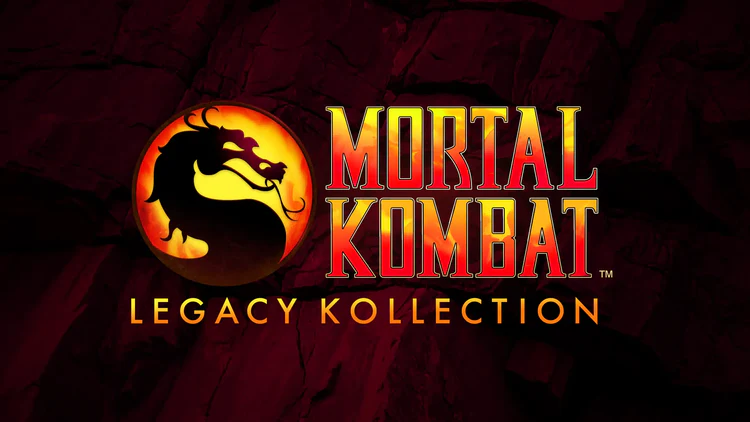 The logo for Mortal Kombat: Legacy Kollection, featuring the iconic dragon emblem.